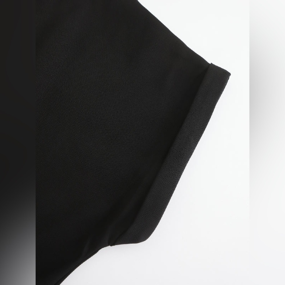 U0OZEE Cap Sleeve Wide Leg Solid Color Jumpsuit - Picture 5 of 7